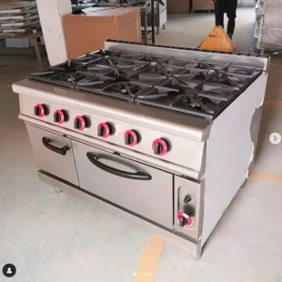 6 burner Gas Cooker with Oven