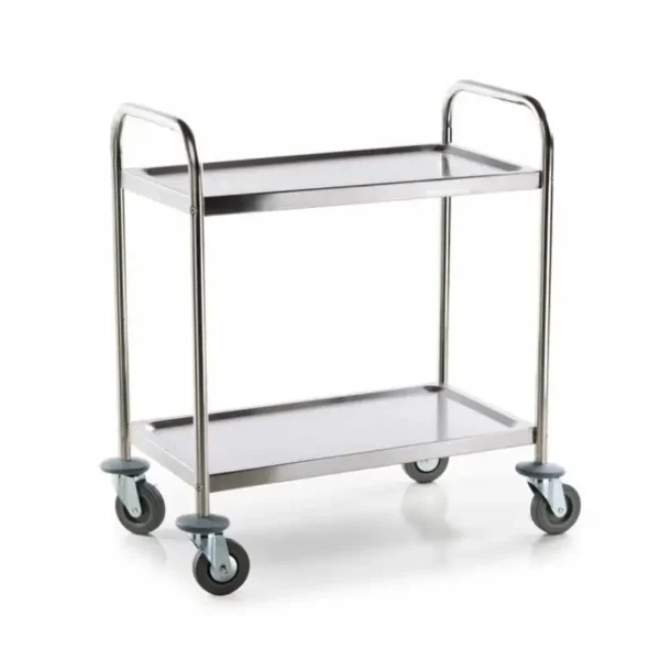 Stainless Steel Serving Trolley Middle 2 Shelf