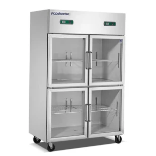 commercial vertical stainless steel fridge 4 door